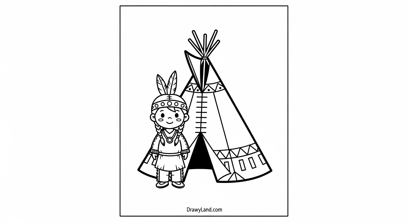Free Printable Thanksgiving Coloring Pages for Kids Easy Thanksgiving coloring page featuring a pilgrim and a turkey