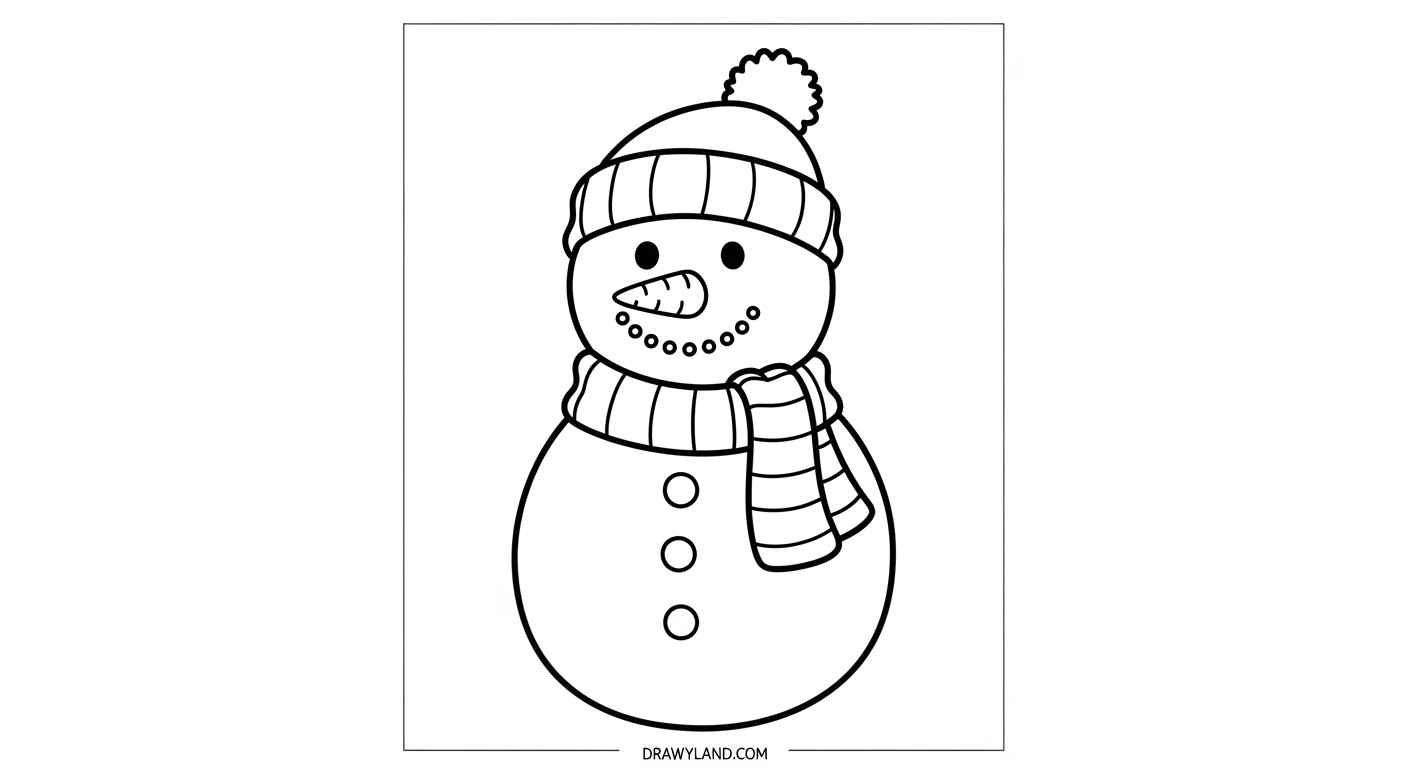 Free Printable Winter Coloring Pages for Kids beautiful winter wonderland coloring page for kids