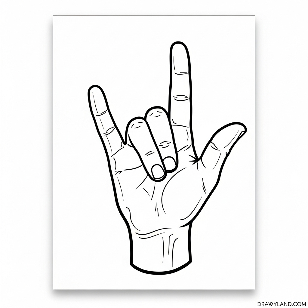 Educational sign language coloring pages for classroom use