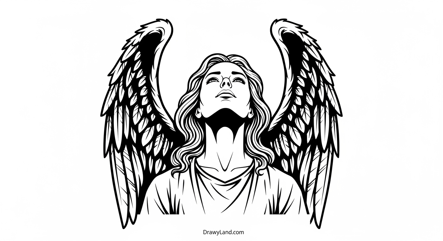 Free Printable Angel Coloring Pages angel with trumpet coloring sheet for Sunday School