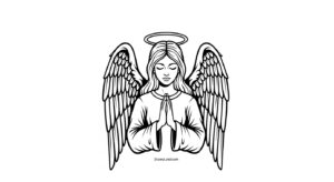 Free Printable Angel Coloring Pages angel coloring page 7