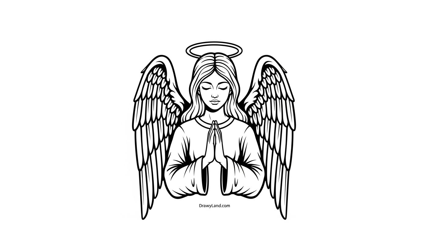 Free Printable Angel Coloring Pages angel coloring page 7
