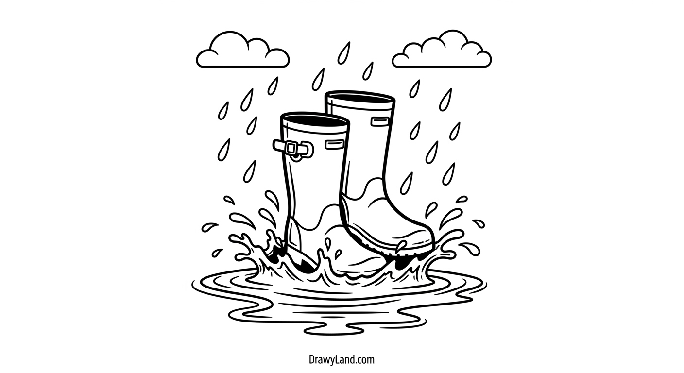 Free Printable April Showers Coloring Pages for Kids Cute animal with an umbrella april showers coloring pages