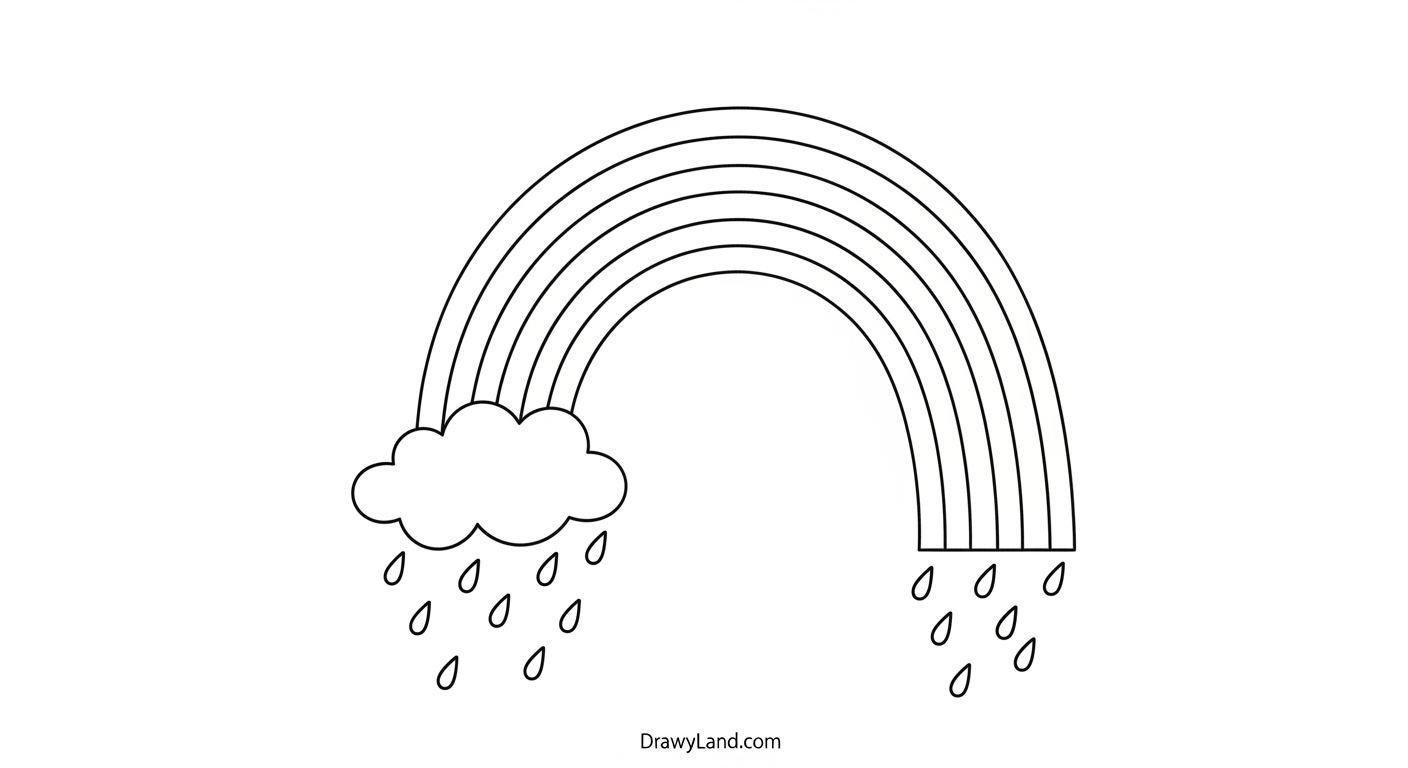 Free Printable April Showers Coloring Pages for Kids Simple printable april showers coloring pages for kids