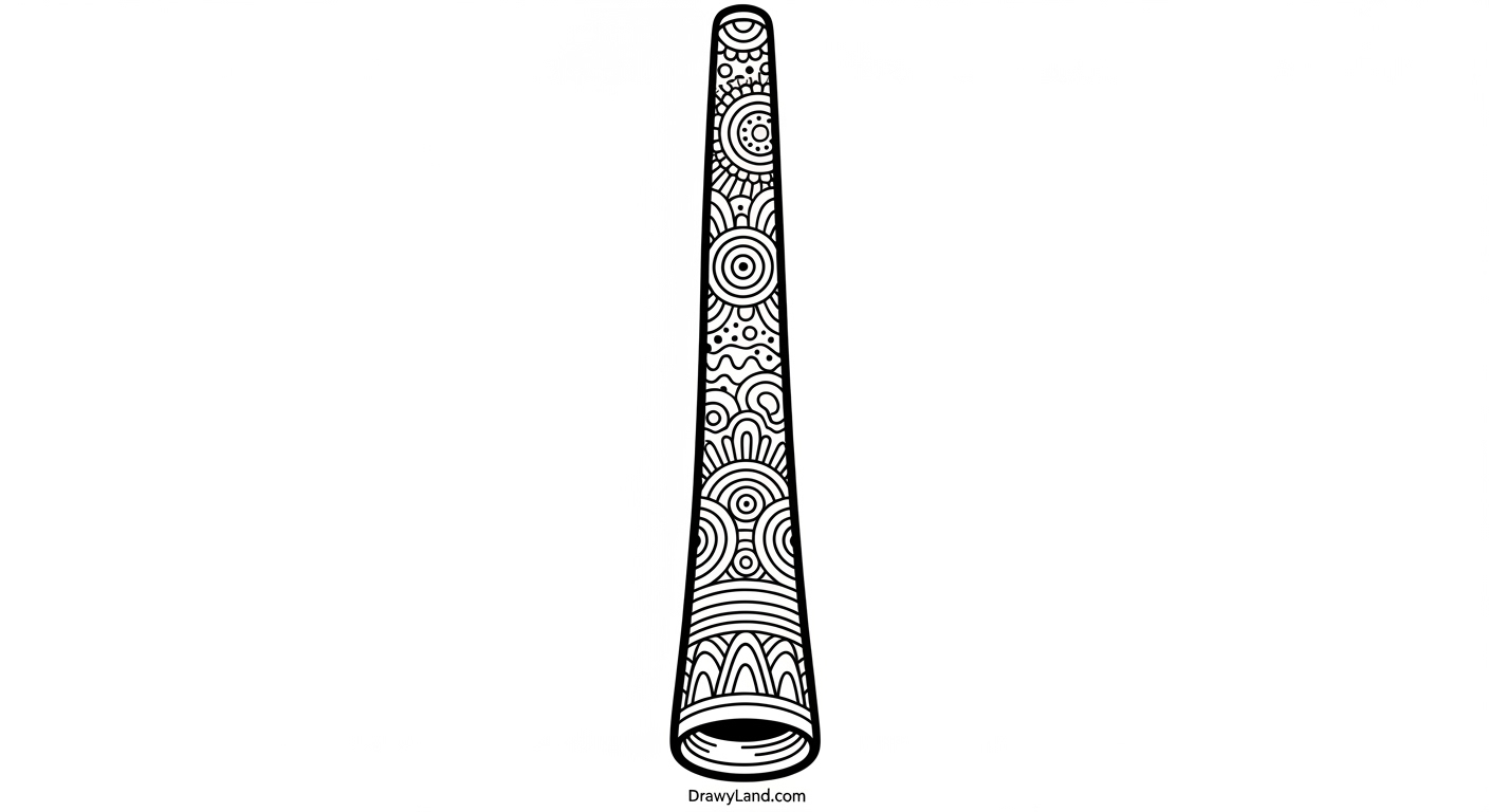 Free Printable Australia Coloring Pages Aboriginal art coloring page with dot patterns and symbols