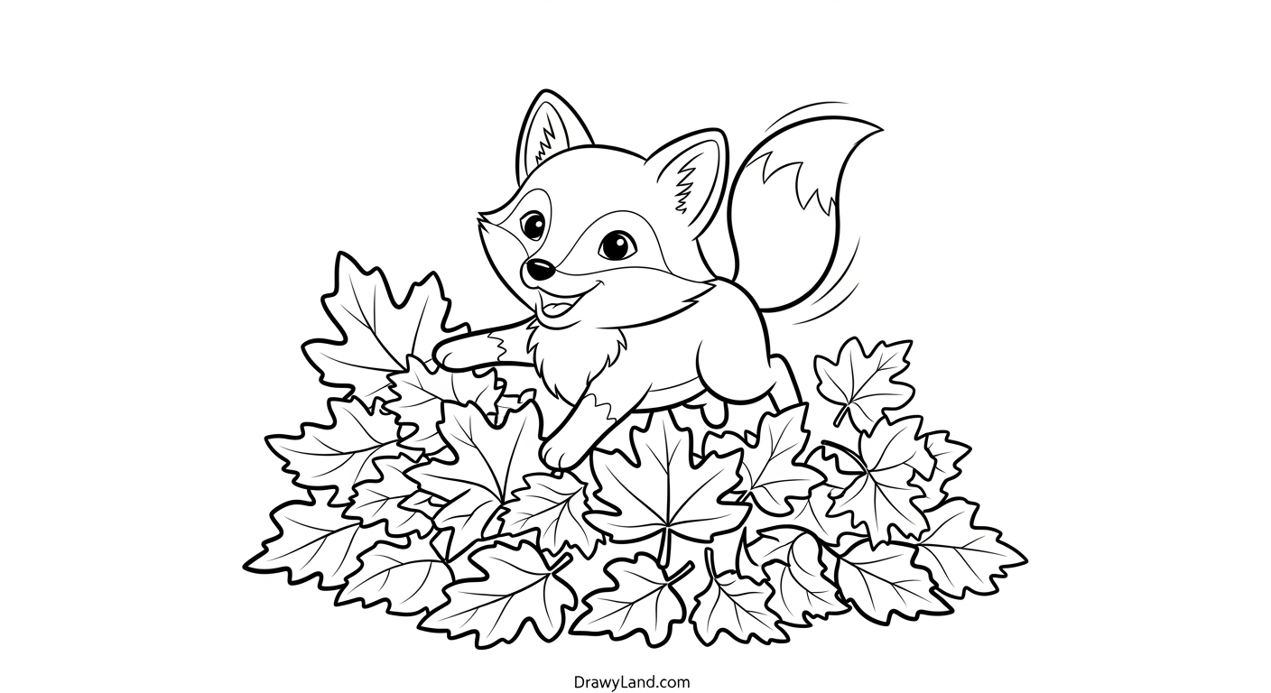 Free Printable Autumn Leaves Coloring Page A realistic fall tree losing its leaves coloring page