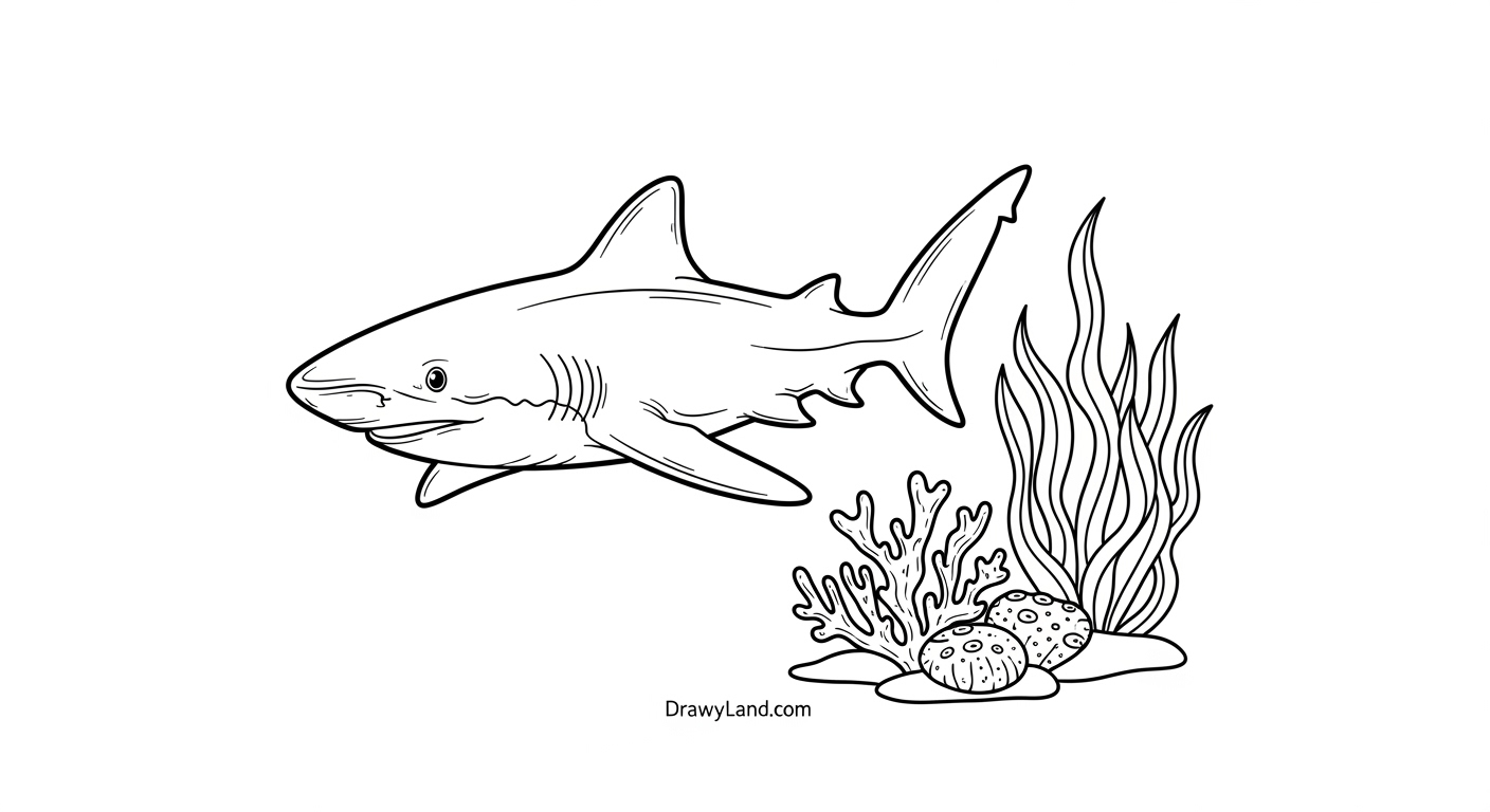 Awesome & Free Printable Baby Shark Coloring Page Grandma shark coloring page for kids