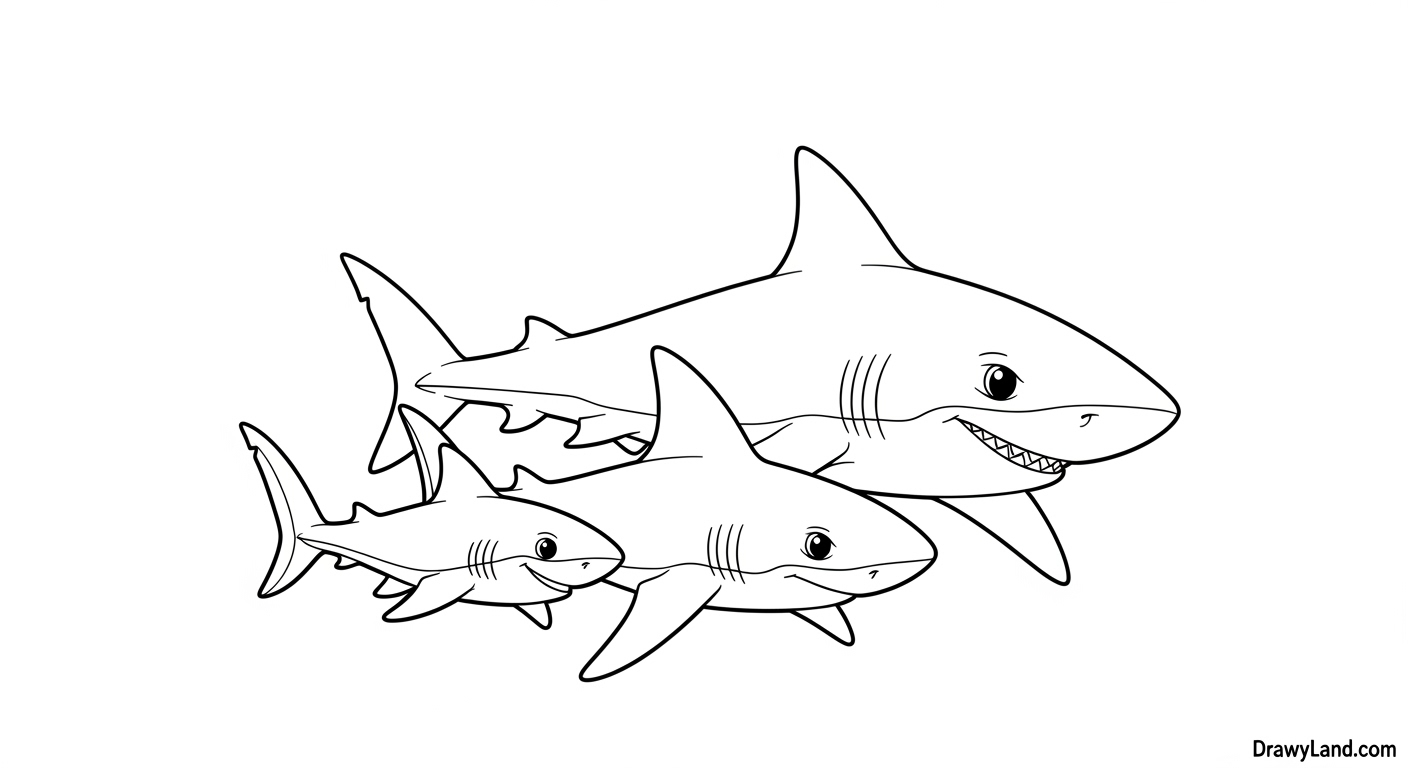 Awesome & Free Printable Baby Shark Coloring Page Educational baby shark coloring page printable
