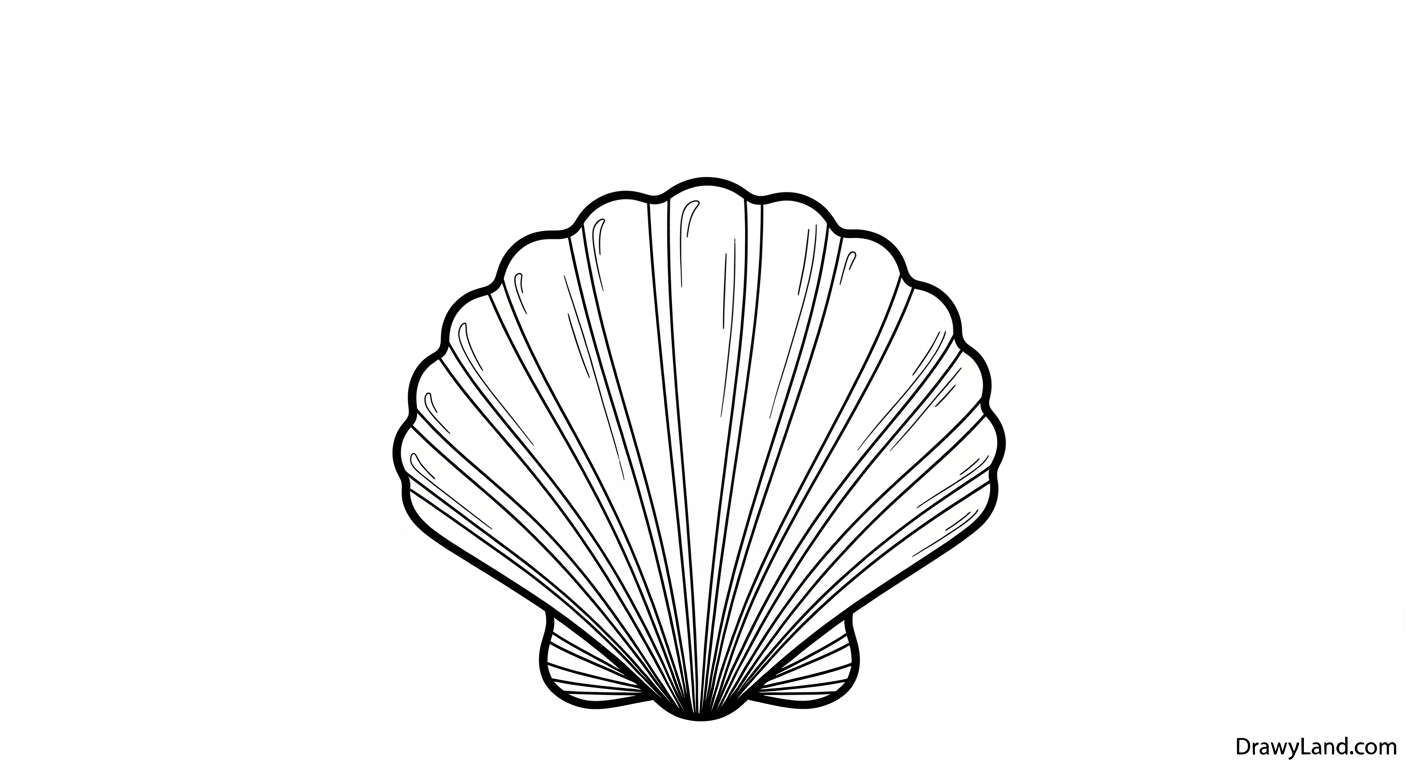 Free Printable Beach Coloring Pages for Kids easy beach scene coloring page for kids with waves