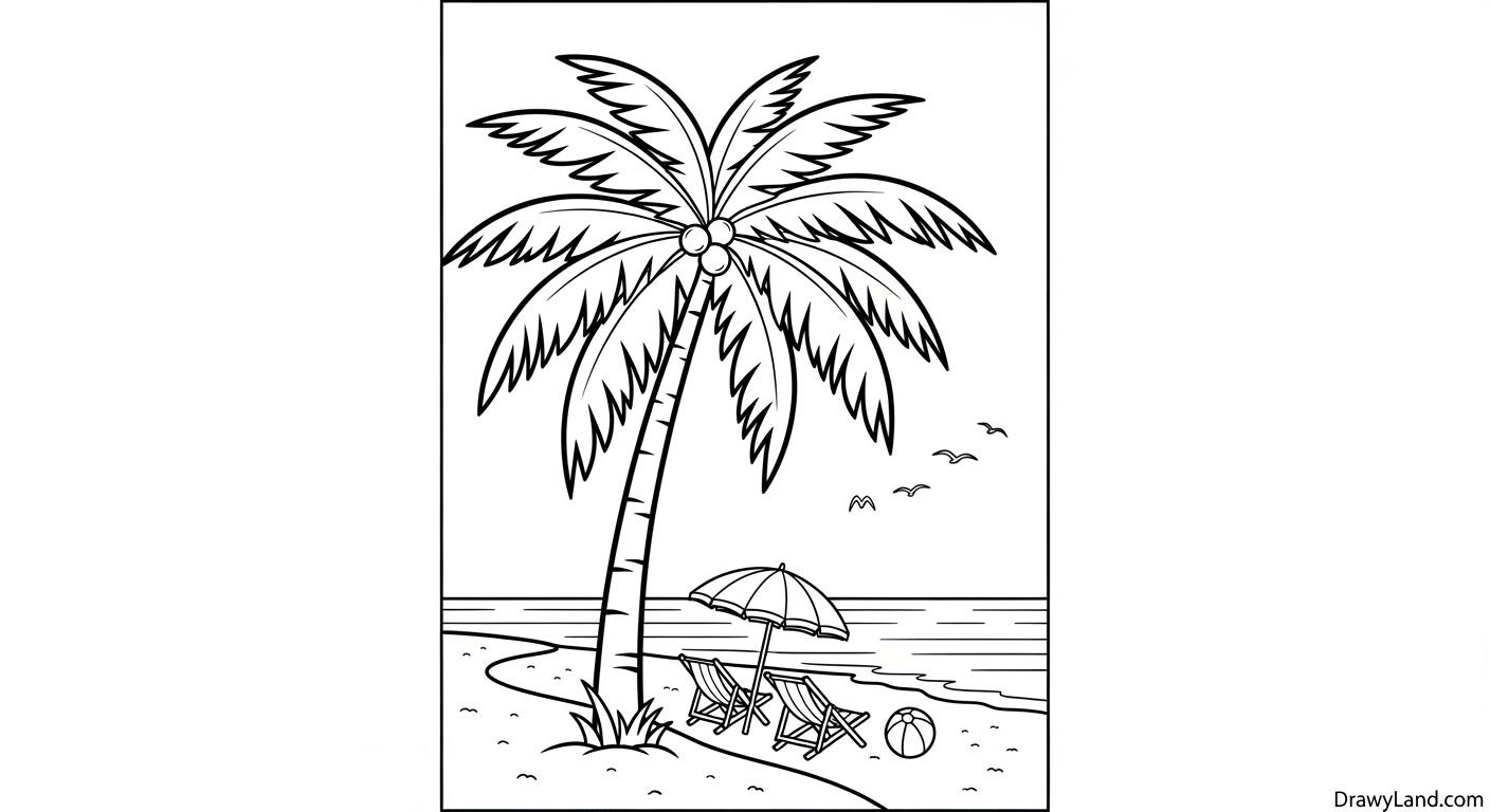 Free Printable Beach Coloring Pages for Kids detailed sandcastle from our beach adult coloring pages collection
