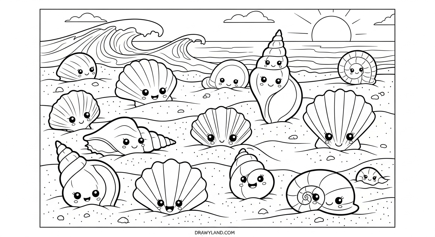 Free Printable Beaches Coloring Pages Free seashore coloring printables for kids and students