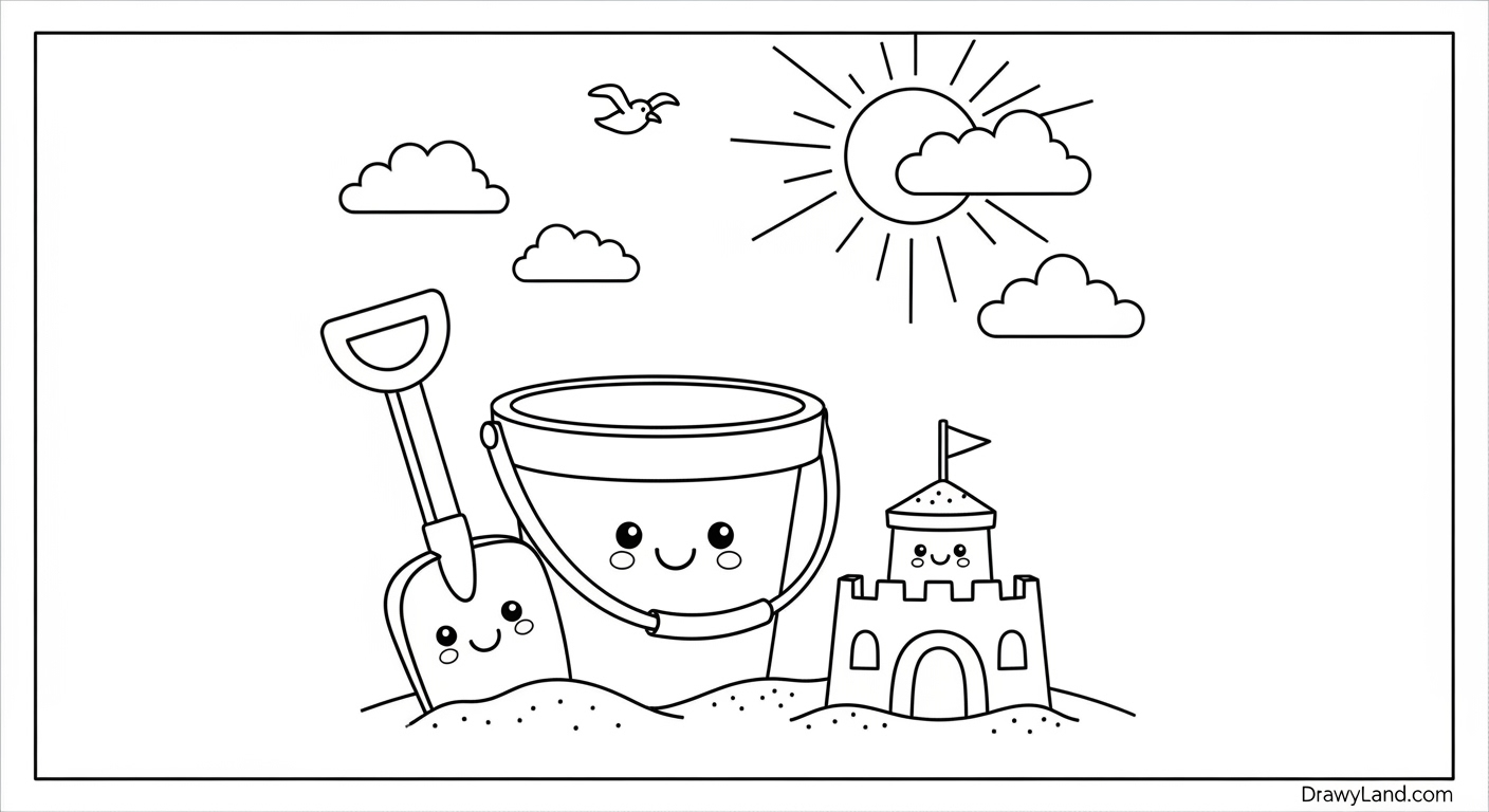 Free Printable Beaches Coloring Pages Beach theme coloring pages for summer vacation fun