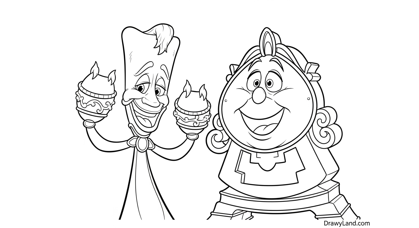 Free Printable Princess Belle Coloring Pages Belle's dress coloring template in her yellow gown