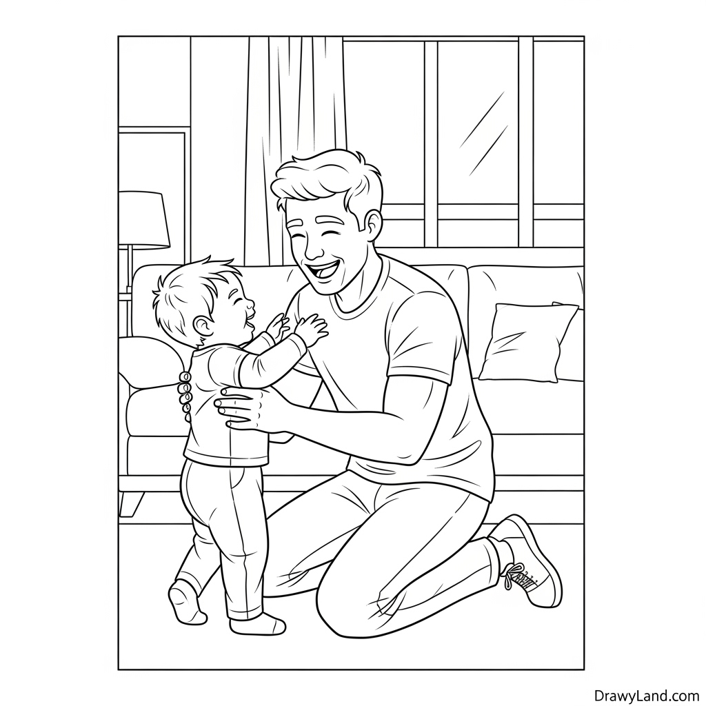 easy best dad ever coloring sheet for toddlers