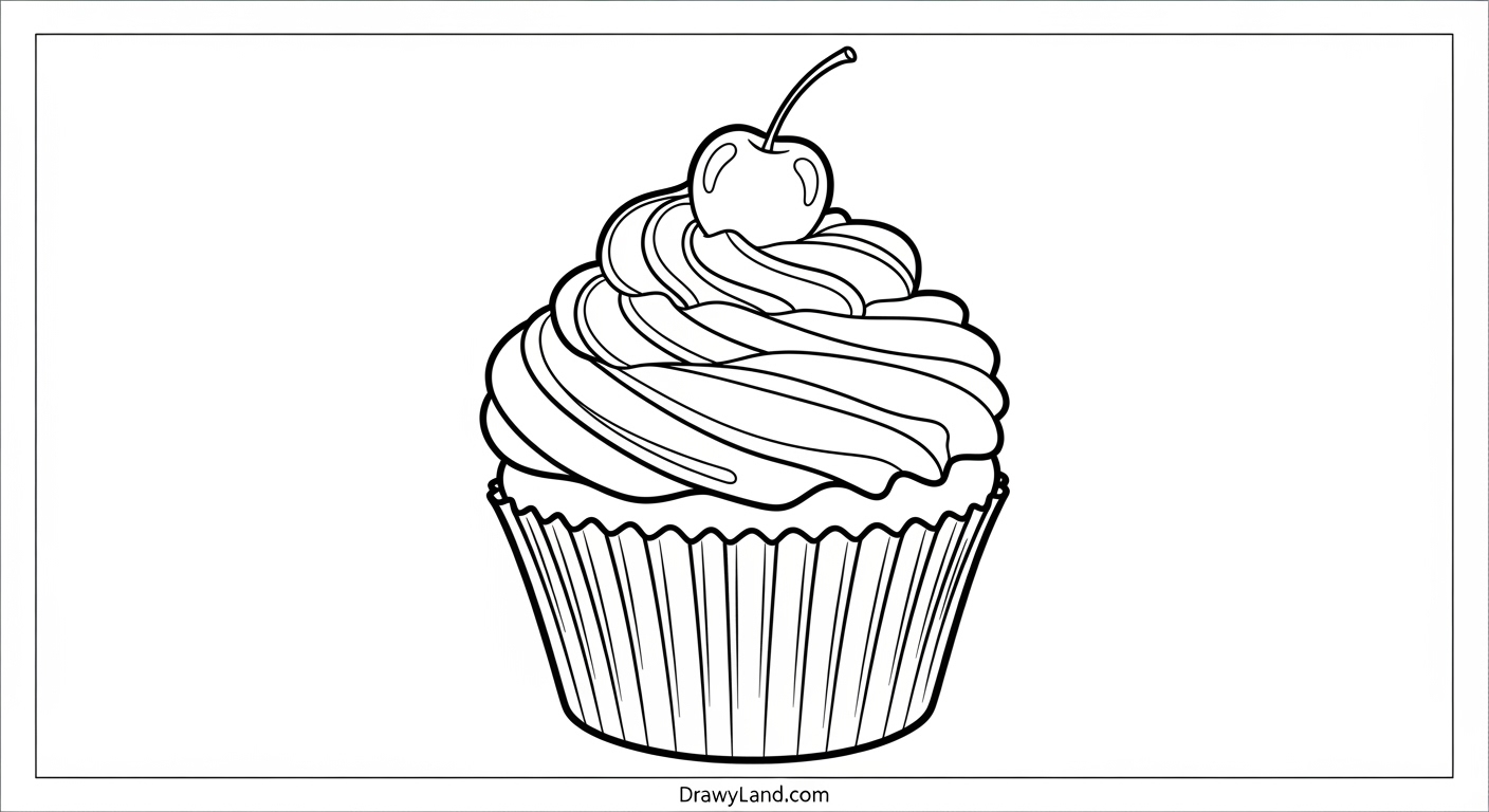 Free Printable Birthday Cake Color Sheet for Kids Printable birthday party coloring page with cake and gifts