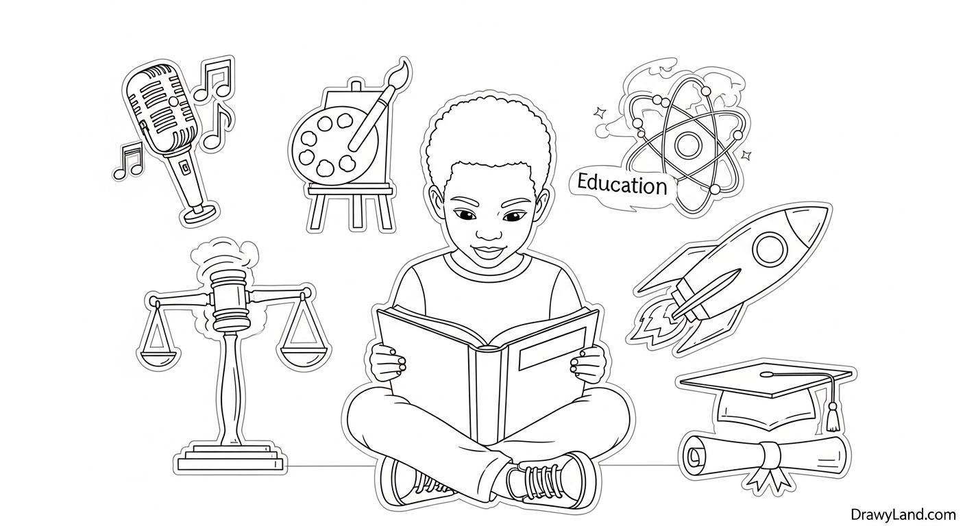 Free Printable Black History Month Coloring Pages educational black history month coloring worksheets