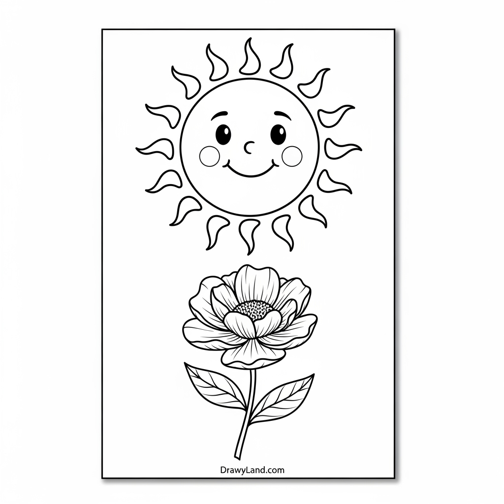 A coloring page of the entire Bluey Heeler family