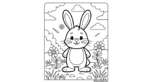 Free Printable Bunny Coloring Sheets bunny coloring sheets 7