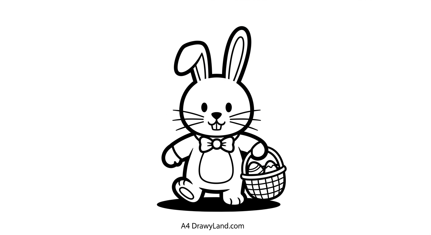 Cute Bunny Printables for Easter: Free Coloring Pages Cute bunny coloring sheets for easter art projects