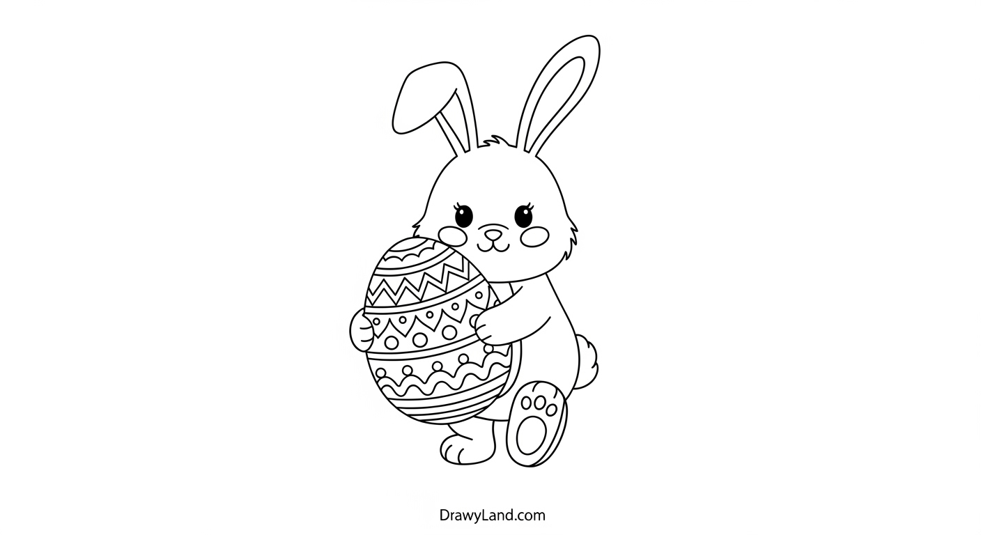 Cute Bunny Printables for Easter: Free Coloring Pages Happy bunny printables for easter celebration
