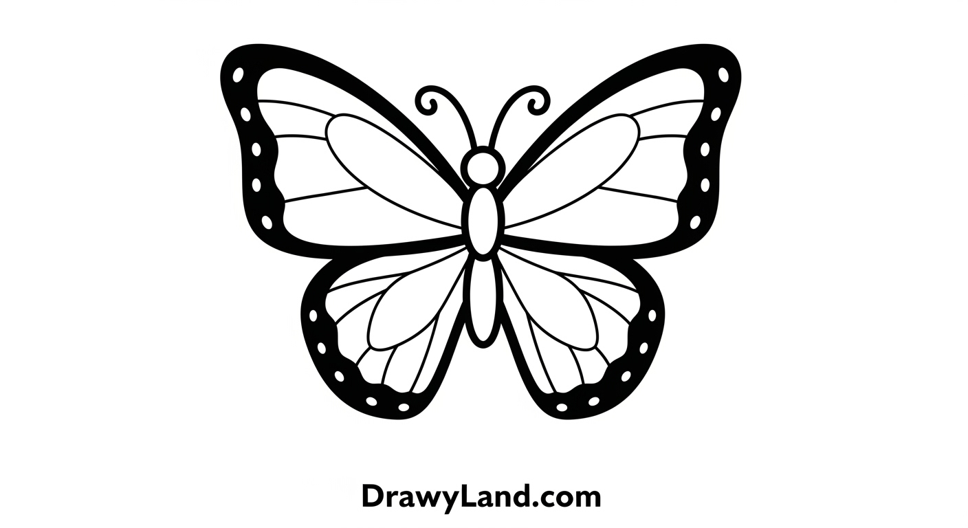 Beautiful Butterfly Coloring Printable Pages (Free Download) cute butterfly on flower coloring page
