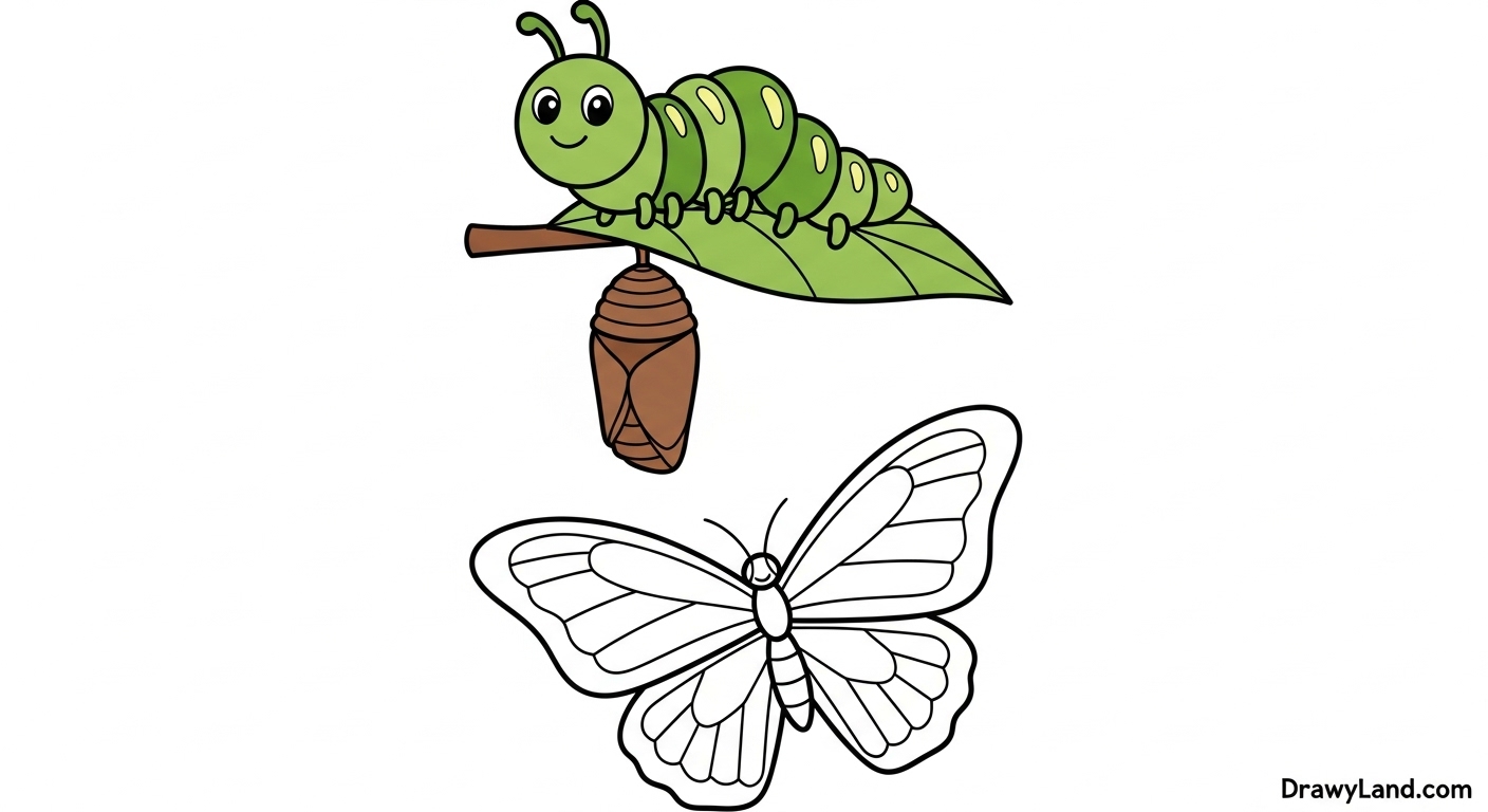Beautiful Butterfly Coloring Printable Pages (Free Download) colorful butterfly wings coloring template