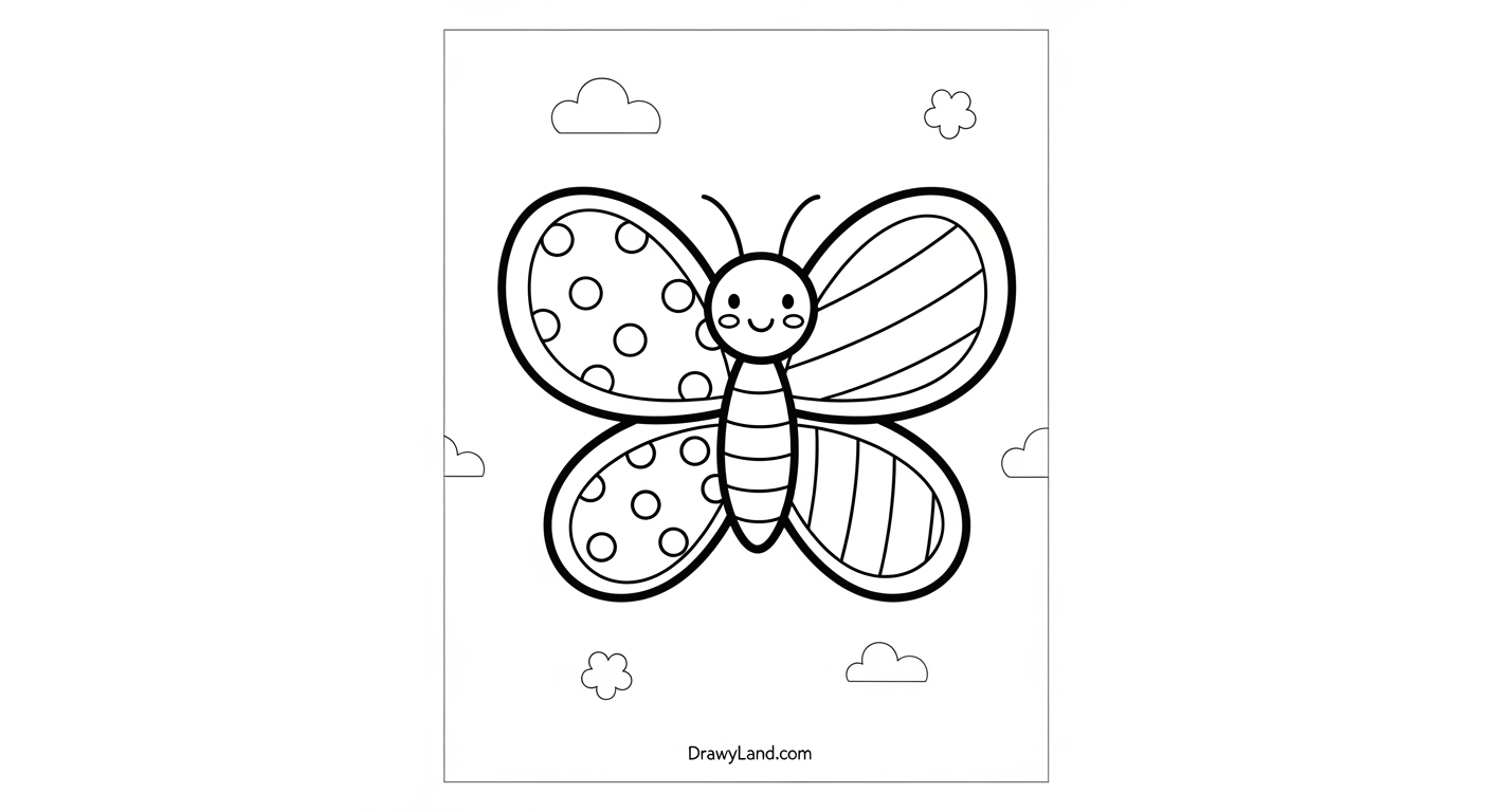 Beautiful Butterfly Coloring Printable Pages (Free Download) free butterfly coloring printable for kids