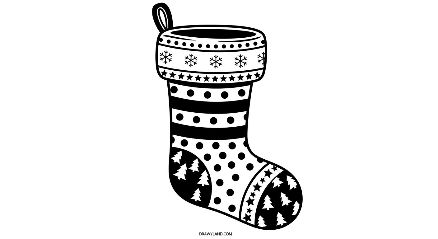 Free Printable Christmas Stocking Coloring Sheets fun christmas stocking coloring sheet with toys