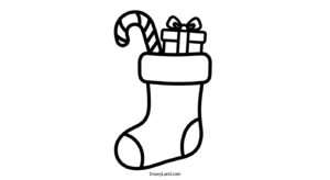 Free Printable Christmas Stocking Coloring Sheets christmas stocking coloring sheet 7