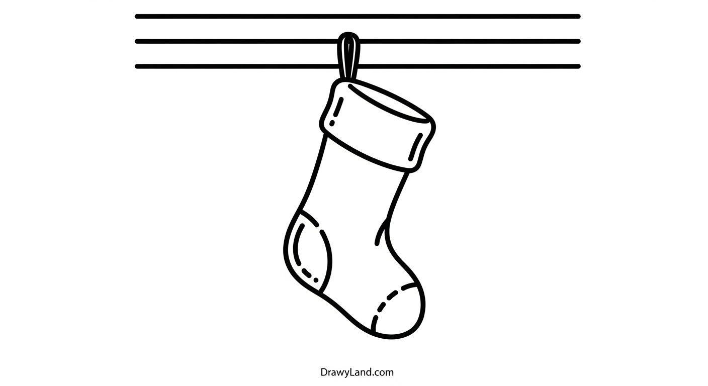 Free Printable Christmas Stocking Coloring Sheets printable christmas stocking coloring sheet for kids