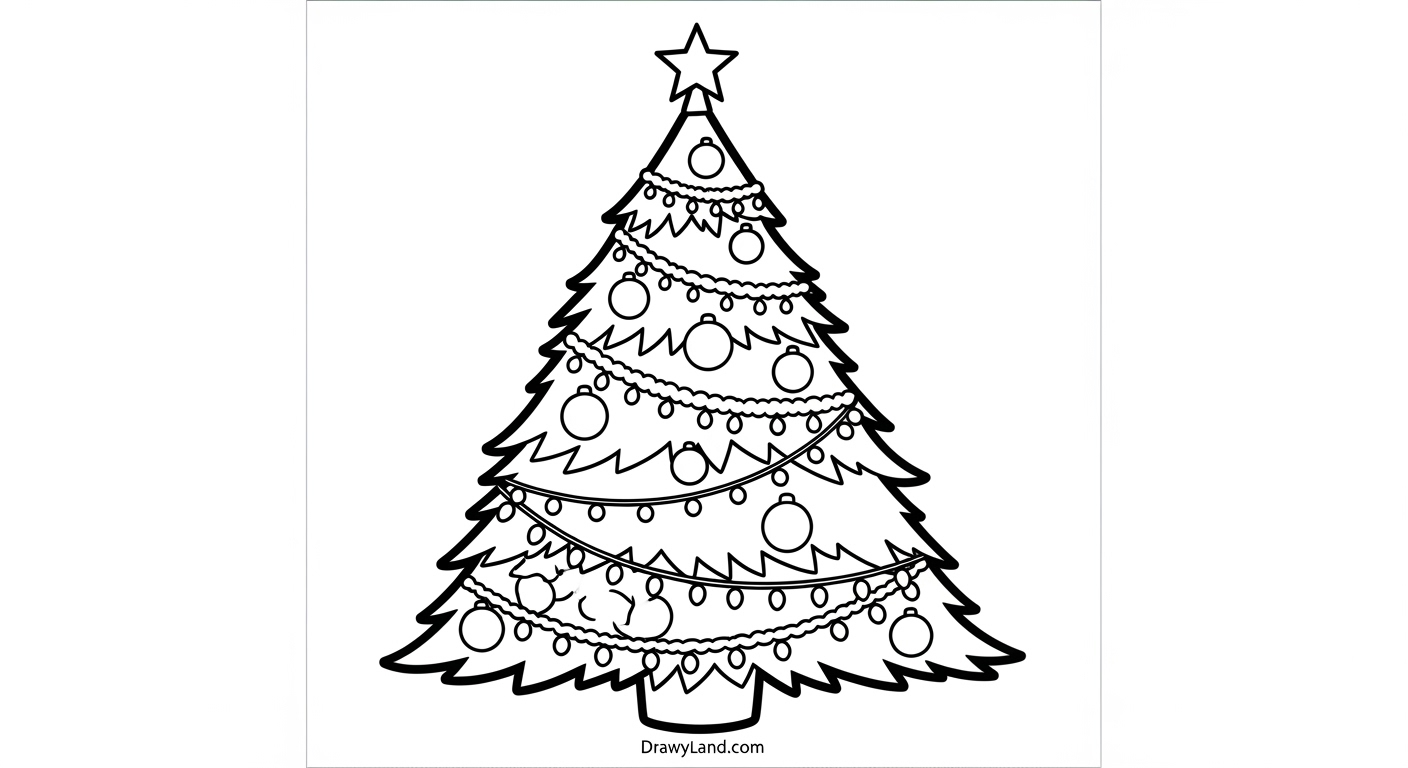 Free Printable Christmas Tree Coloring Book kids christmas tree coloring activities for holiday crafts projects