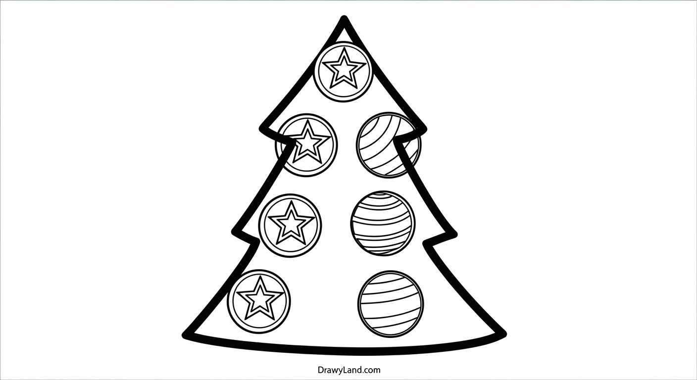 Free Printable Christmas Tree Coloring Book christmas tree coloring book page with santa claus design