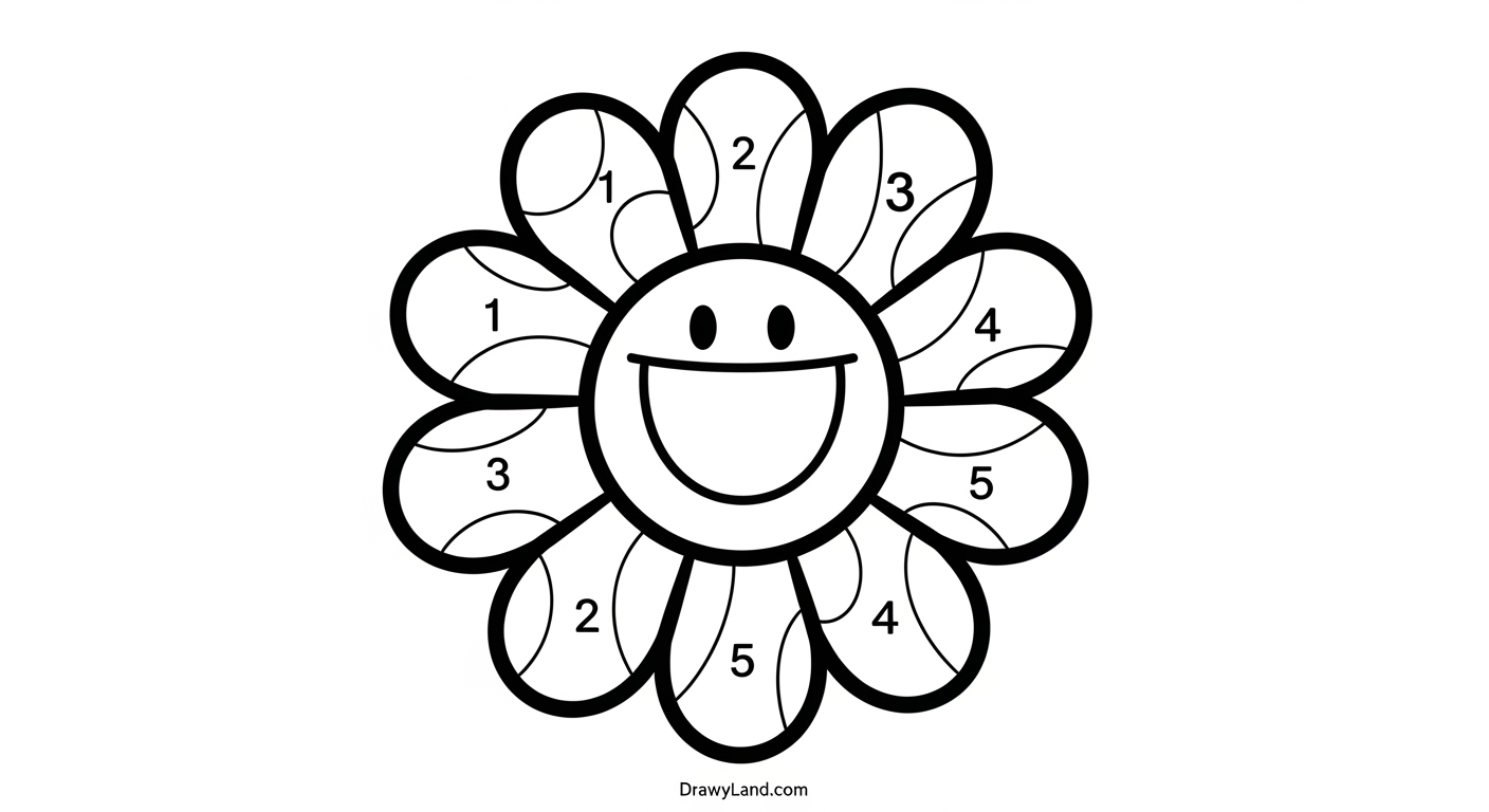 Free Printable Color by Number Pages for Kids seasonal winter color by number for kids with a snowman