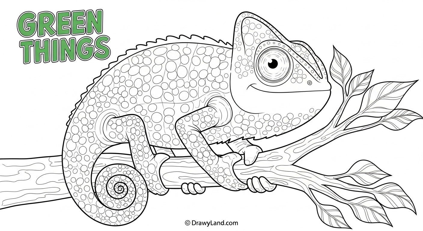 Fun & Free Color Green Coloring Page Printables healthy green foods coloring page for preschoolers