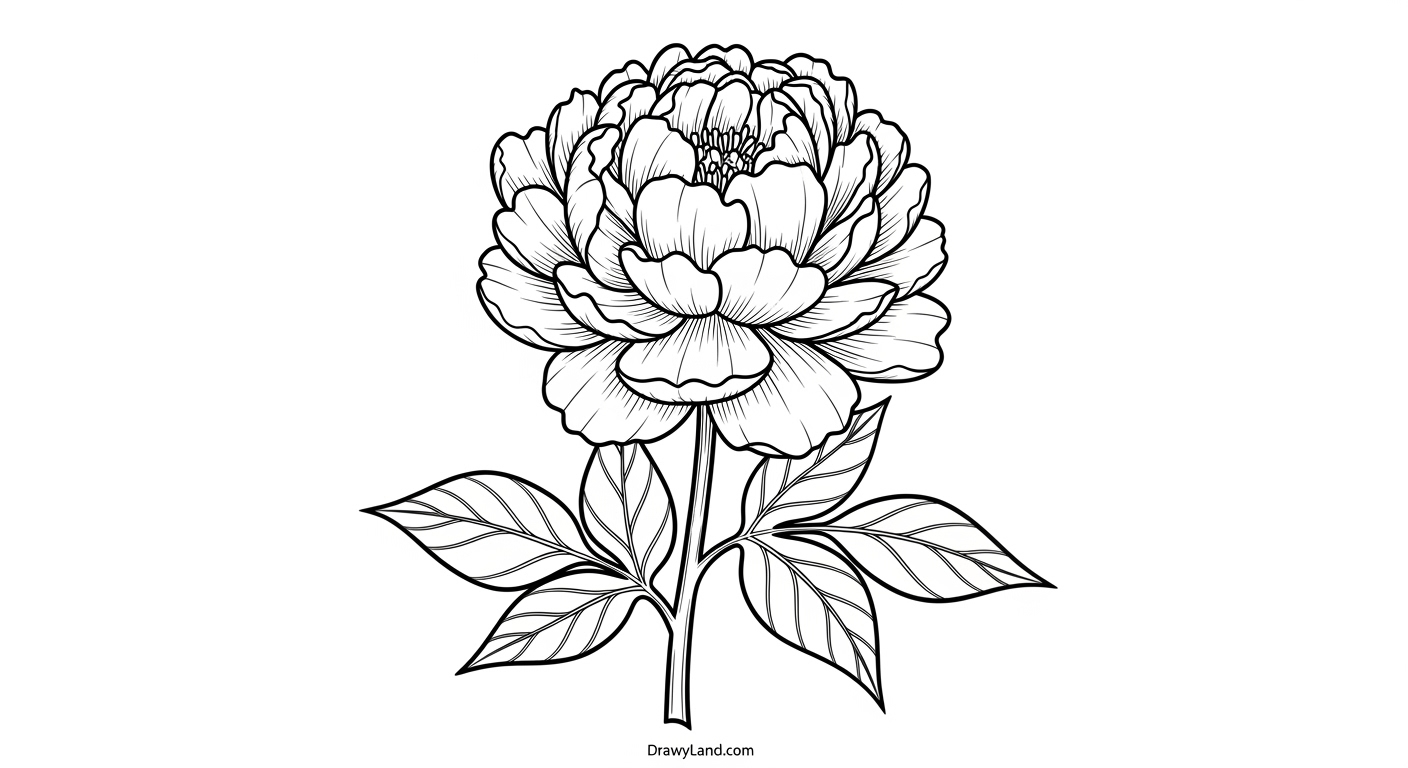 Free Printable Color Pictures of Flowers for Kids Cute bouquet of color pictures of flowers for children