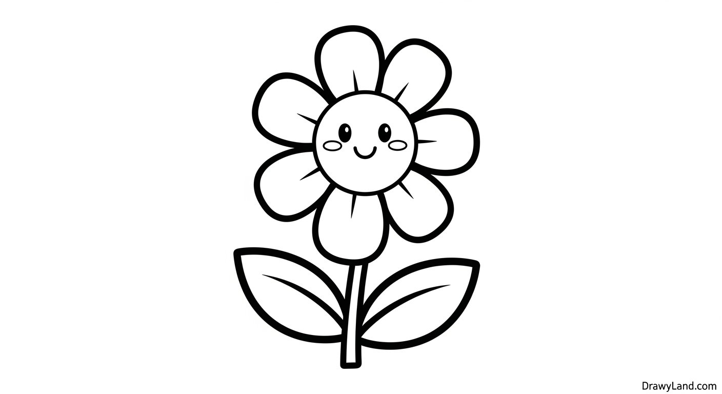 Free Printable Color Pictures of Flowers for Kids Springtime flower coloring pictures for a fun craft