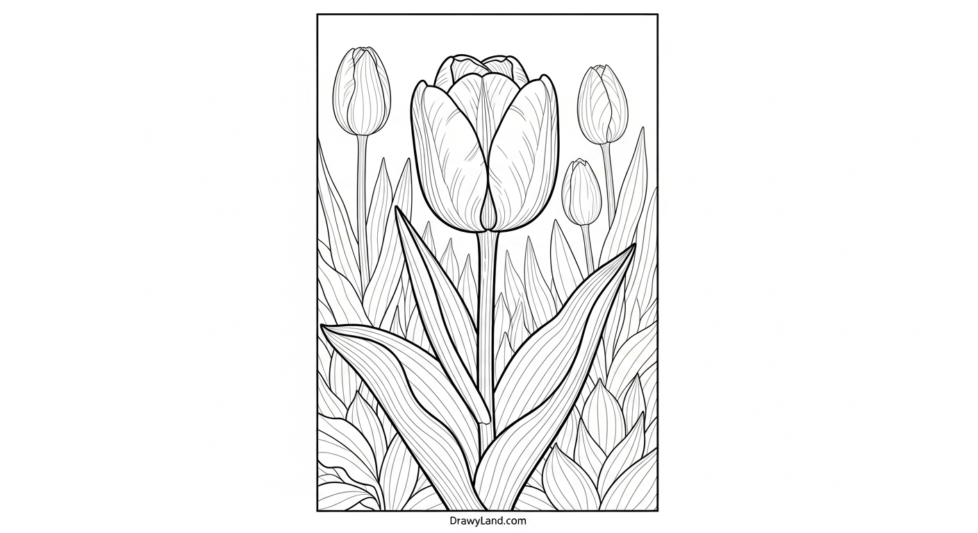 Free Printable Color Pictures of Flowers for Kids Using crayons and markers on printable color pictures of flowers