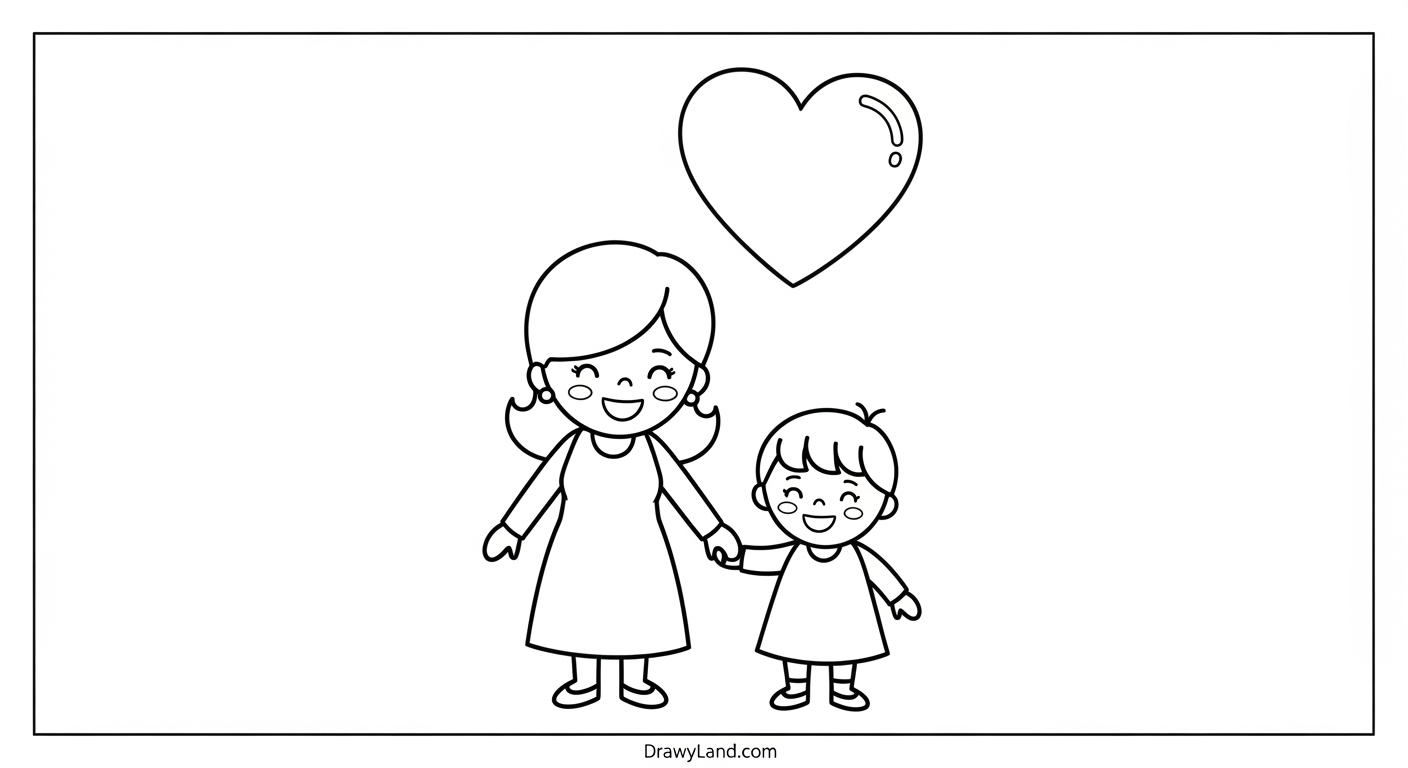 Free Printable Color Sheets for Mother's Day free printable mothers day coloring book page for kids
