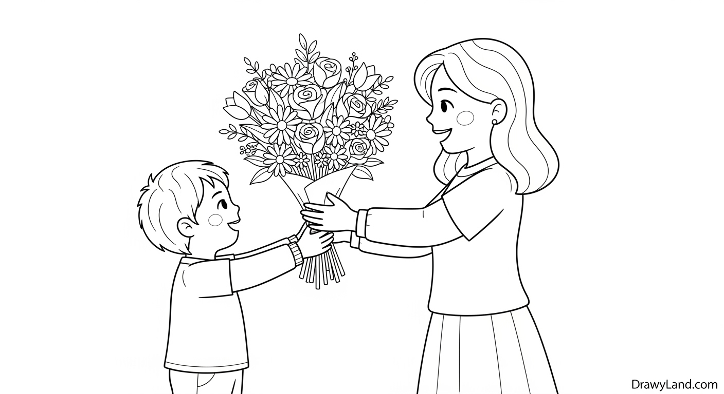 Free Printable Color Sheets for Mother's Day I Love You Mom color sheets for mother's day