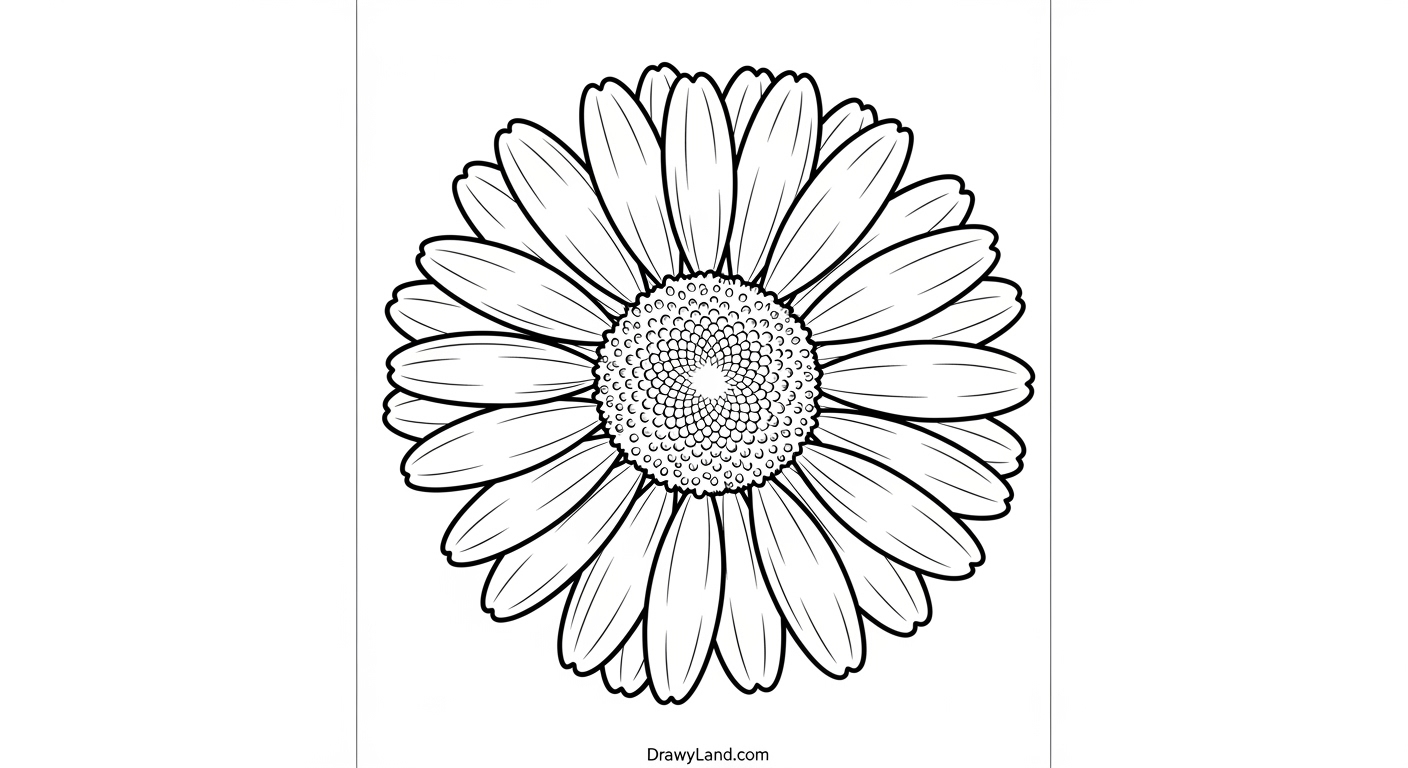 Free Printable Floral Coloring Book for Little Artists Easy flower bouquet coloring page for kids