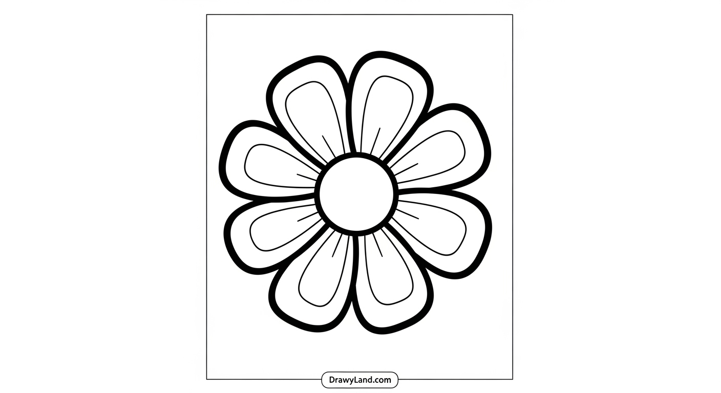 Free Printable Floral Coloring Book for Little Artists Beautiful coloring book of flowers for children
