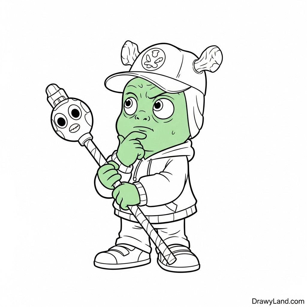 Free Printable Ninja Turtles Coloring Pages for Kids Easy ninja turtles drawing to color for preschoolers