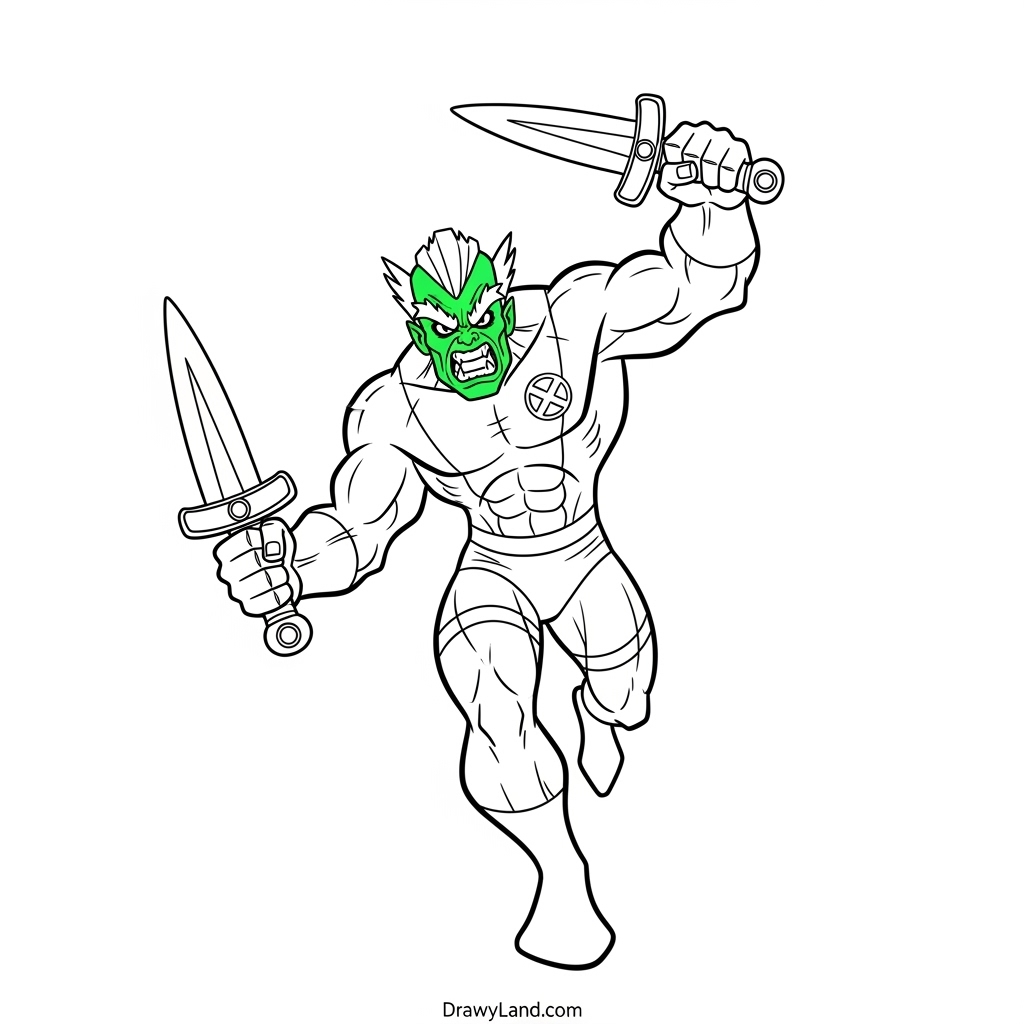 Free Printable Ninja Turtles Coloring Pages for Kids Leonardo from the coloring book ninja turtles with katanas