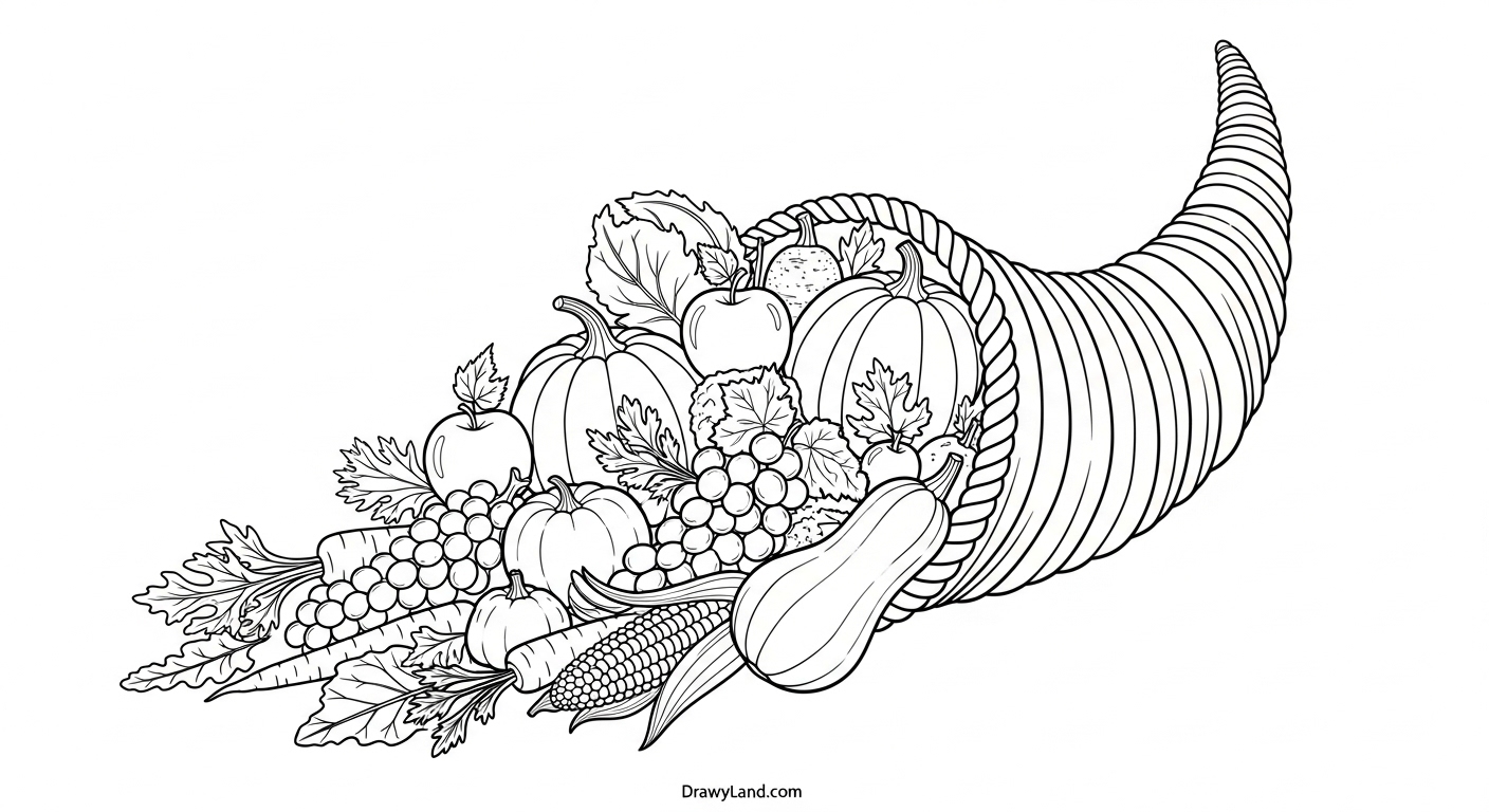Free Printable Harvest Coloring Pages for Kids Friendly scarecrow in a field harvest coloring page