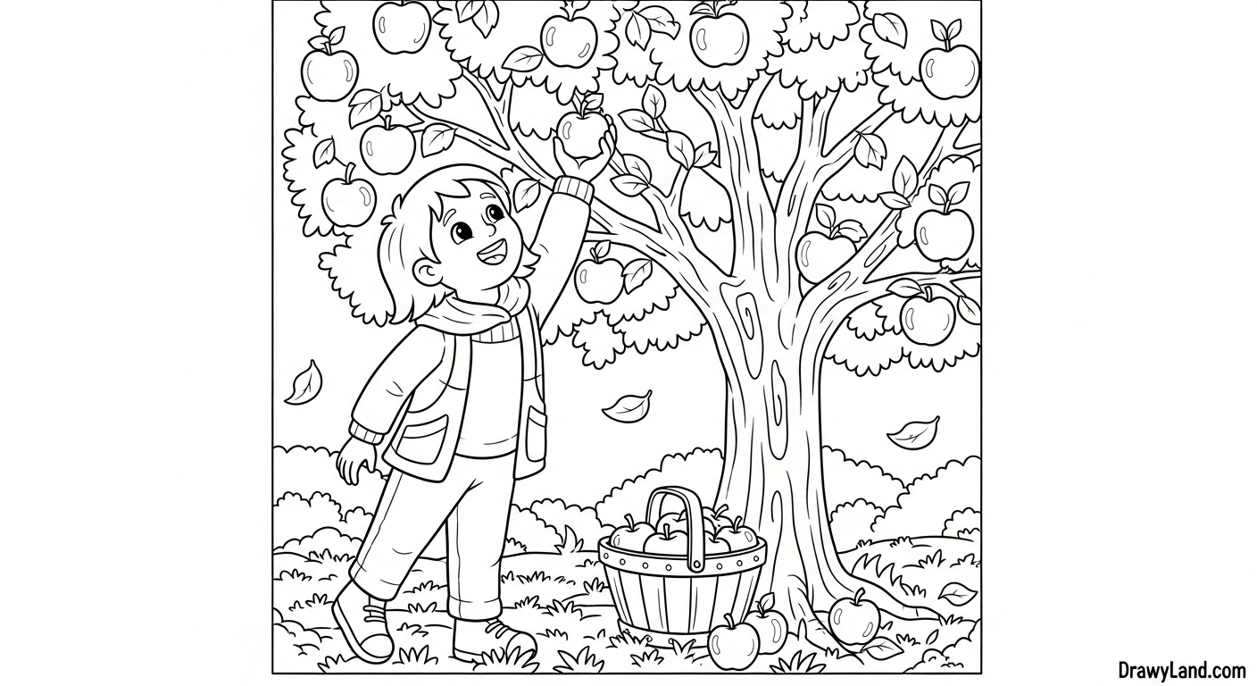 Free Printable Harvest Coloring Pages for Kids Kids picking pumpkins in a patch harvest coloring page