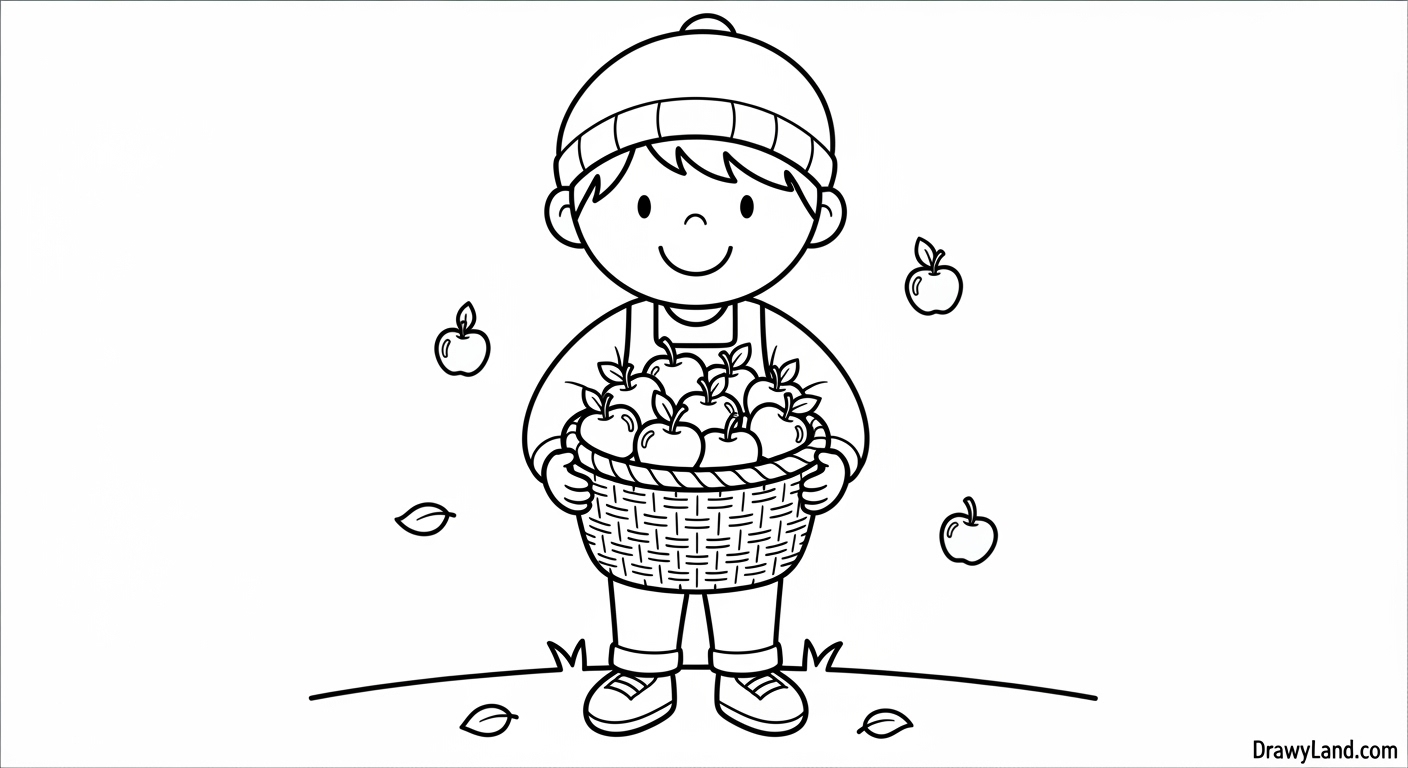 Free Printable Harvest Coloring Pages for Kids Educational harvest coloring page showing farm life