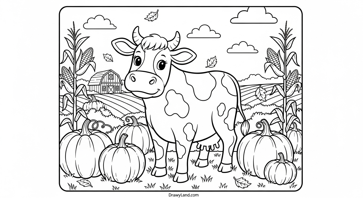 Free Printable Harvest Coloring Pages for Kids Easy harvest coloring page for toddlers to print
