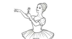 Free Printable Ballet Dancer Coloring Pages coloring pages ballet dancer 7
