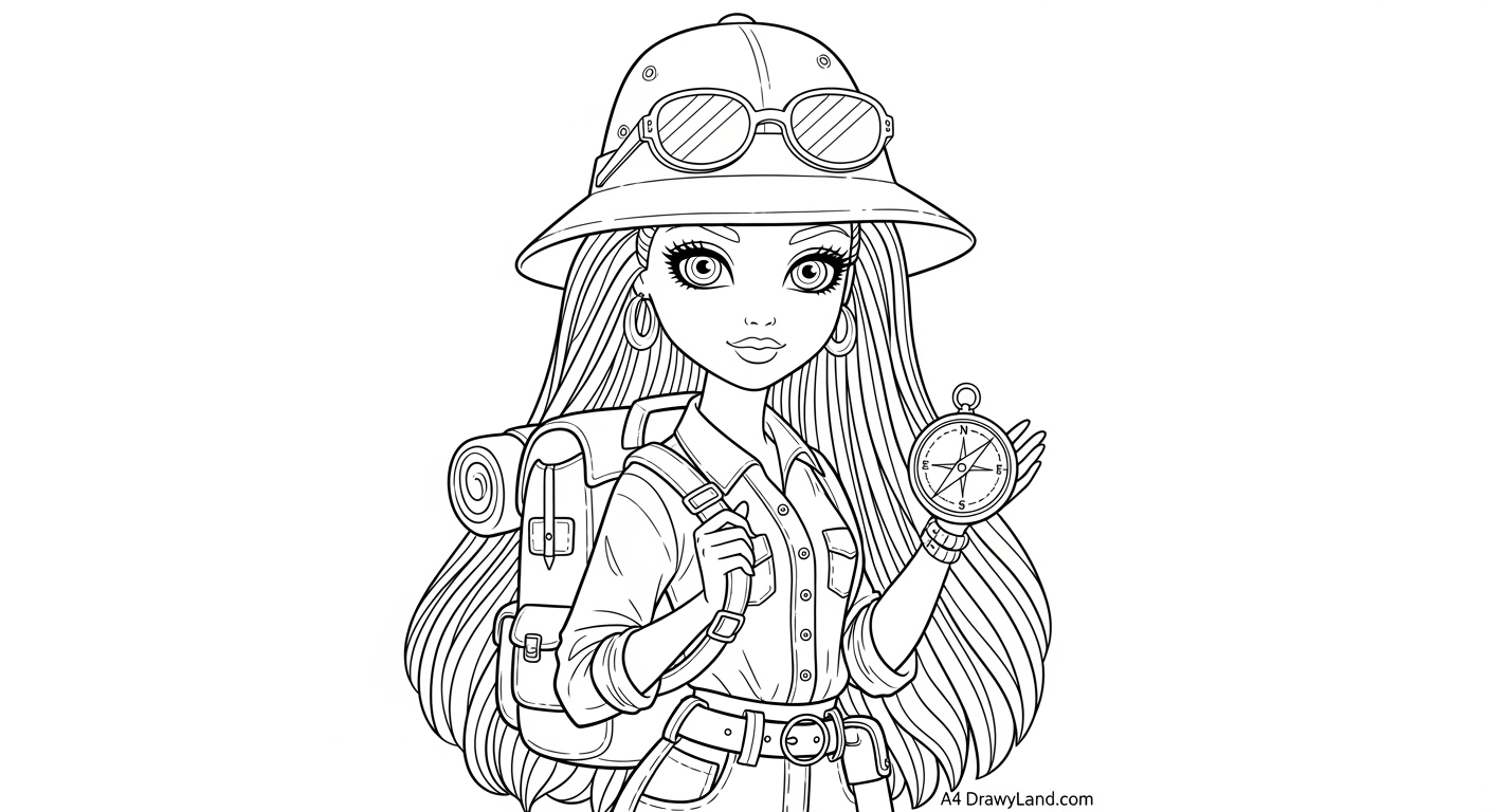 Free Printable Barbie Coloring Pages for Kids Free printable coloring pages of fashion dolls