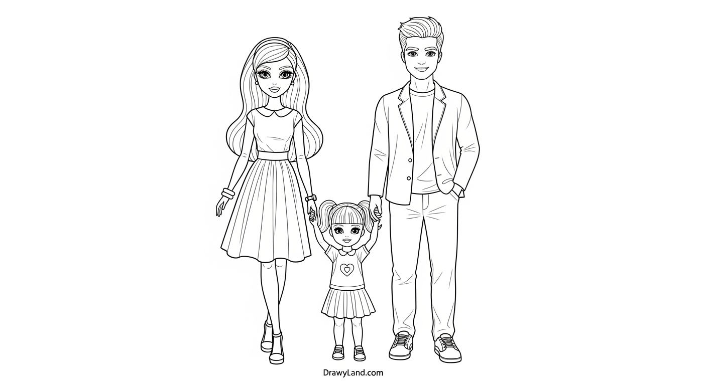 Free Printable Barbie Coloring Pages for Kids Barbie mermaid fantasy coloring sheets for kids